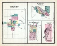 Dodgeville, Mauston, Tomah, Dartford, Wisconsin State Atlas 1881